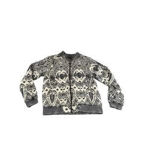 Free People Love Story Quilted Boho Bomber Jacket Vintage Zip Up